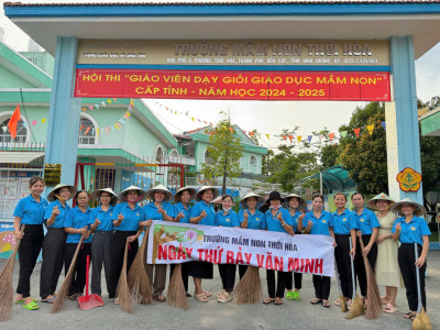 MN THỚI HÒA VỀ VIỆC PHÁT ĐỘNG MẶC ĐỒNG PHỤC CÔNG ĐOÀN CHÀO MỪNG THÁNG CÔNG NHÂN,